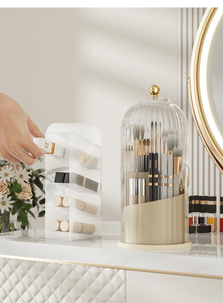 ✨ 360° Rotating Makeup Brush Holder ✨