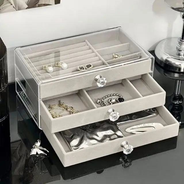✨ Acrylic Velvet Jewelry Organizer ✨