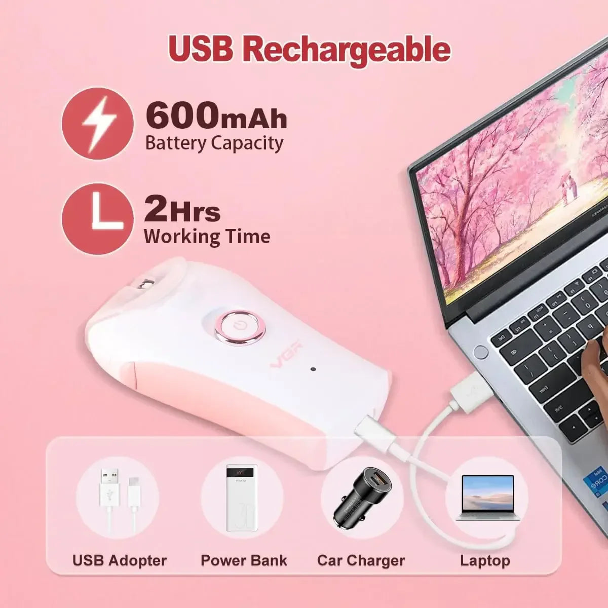 💖 VGR Professional Epilator for Women 💖