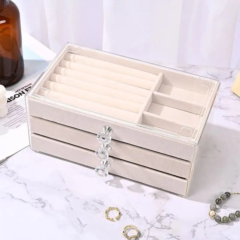 ✨ Acrylic Velvet Jewelry Organizer ✨