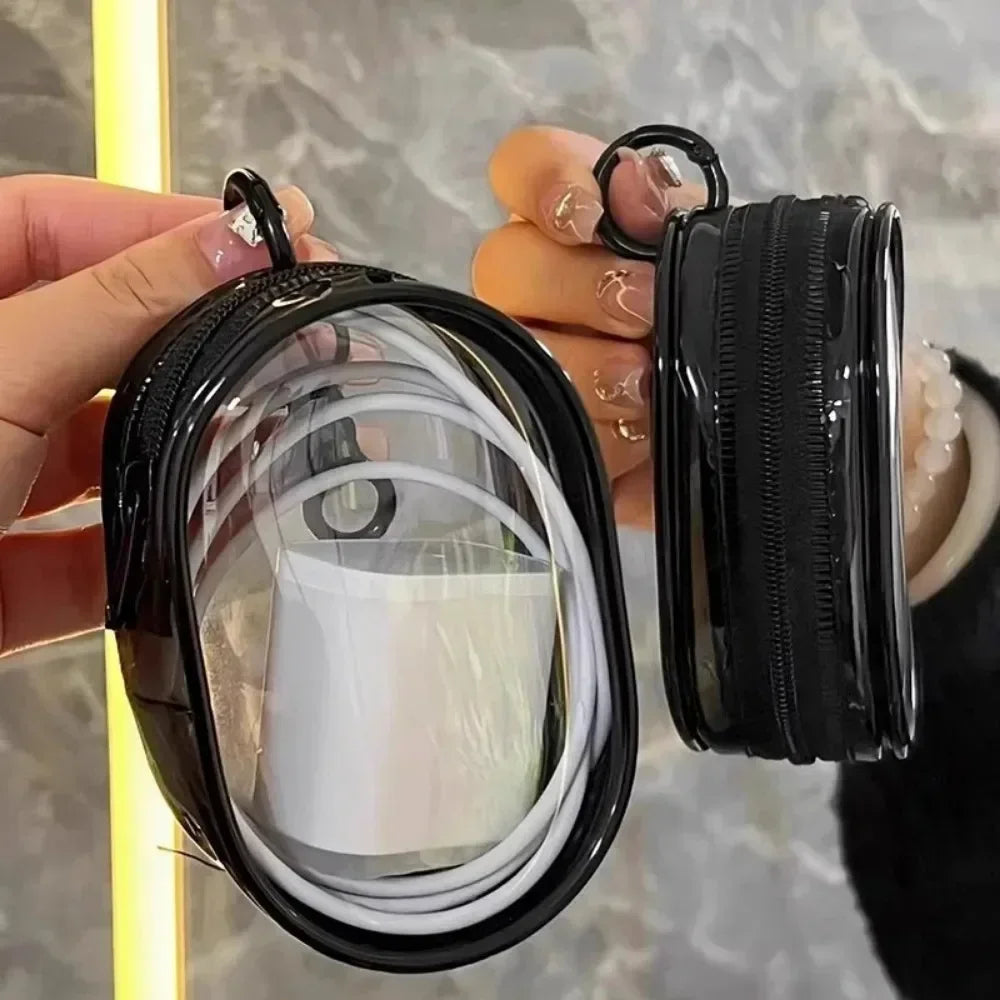 ✨ Multifunctional Clear Data Cable Storage Box ✨